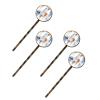 4 PCS Womens Hair Barrettes, Watercolor Underwater Sea Jellyfish Long Bobby Hair Pins for Girls, Stainless Steel Hair Clips Headwear Styling Tools Hair Accessories view 1