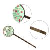 4 PCS Womens Hair Barrettes, Cherries on a Green Stripes Long Bobby Hair Pins for Girls, Stainless Steel Hair Clips Headwear Styling Tools Hair Accessories view 3