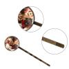 4 PCS Womens Hair Barrettes, Seamless Pattern with Dogs and Red Bow Long Bobby Hair Pins for Girls, Stainless Steel Hair Clips Headwear Styling Tools Hair Accessories view 3