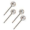 4 Pieces Bobby Pins Hair Clips for Women, Cartoon Doodle Puppy Dogs Decorative Hairpin Hair Barrettes for Girls, Elegant Brown Hair Accessories view 1