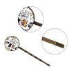 4 Pieces Bobby Pins Hair Clips for Women, Cartoon Doodle Puppy Dogs Decorative Hairpin Hair Barrettes for Girls, Elegant Brown Hair Accessories view 3