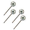 4 Pieces Bobby Pins Hair Clips for Women, Summer Palms Tree Pattern Decorative Hairpin Hair Barrettes for Girls, Elegant Brown Hair Accessories view 1