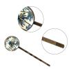 4 Pieces Bobby Pins Hair Clips for Women, Summer Palms Tree Pattern Decorative Hairpin Hair Barrettes for Girls, Elegant Brown Hair Accessories view 3