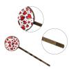 4 PCS Womens Hair Barrettes, Seamless Background with Red Heart Doodle style Long Bobby Hair Pins for Girls, Stainless Steel Hair Clips Headwear Styling Tools Hair Accessories view 3