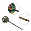 4 PCS Womens Hair Barrettes, Watercolor Tropical Flowers Dark Background Long Bobby Hair Pins for Girls, Stainless Steel Hair Clips Headwear Styling Tools Hair Accessories view 3