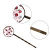 4 PCS Womens Hair Barrettes, Cute Cherries and Bows Pink Hearts Long Bobby Hair Pins for Girls, Stainless Steel Hair Clips Headwear Styling Tools Hair Accessories view 3