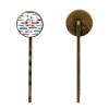 4 Pieces Bobby Pins Hair Clips for Women, Cool Race Cars Seamless Pattern Decorative Hairpin Hair Barrettes for Girls, Elegant Brown Hair Accessories view 2