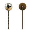 4 Pieces Bobby Pins Hair Clips for Women, Aesthetic Running Horse Decorative Hairpin Hair Barrettes for Girls, Elegant Brown Hair Accessories view 2
