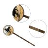 4 Pieces Bobby Pins Hair Clips for Women, Aesthetic Running Horse Decorative Hairpin Hair Barrettes for Girls, Elegant Brown Hair Accessories view 3