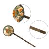 4 PCS Womens Hair Barrettes, Butterfly Moon Botanical Flower Plant Long Bobby Hair Pins for Girls, Stainless Steel Hair Clips Headwear Styling Tools Hair Accessories view 3