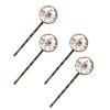 4 PCS Womens Hair Barrettes, Watercolor Puppy Dogs and Dessert Long Bobby Hair Pins for Girls, Stainless Steel Hair Clips Headwear Styling Tools Hair Accessories view 1