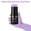 Go Ho Cream-Blendable Pastel Purple Face Paint Stick (1.06 Oz),Full-coverage Light Purple Body Paint Stick for Adults Children Halloween Cosplay SFX Ursula Makeup,Waterproof view 2