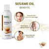 Edith Naturals Cold Pressed Pure Sesame Hair Oil for Nourished and Strengthen Hair - 100% Natural Extracts-200 ml, White view 3