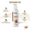 Edith Naturals Cold Pressed Pure Sesame Hair Oil for Nourished and Strengthen Hair - 100% Natural Extracts-200 ml, White view 4