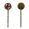 4 Pieces Bobby Pins Hair Clips for Women, Topical Leaves and Flowers Decorative Hairpin Hair Barrettes for Girls, Elegant Brown Hair Accessories view 2