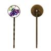 4 PCS Womens Hair Barrettes, Watercolor Fruit Grapes on White Background Long Bobby Hair Pins for Girls, Stainless Steel Hair Clips Headwear Styling Tools Hair Accessories view 2