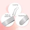 3 Pieces Pimple Extractor Blackhead Tweezers Needle Nose Tweezers Pimple Popper Curved Tweezers Stainless Steel Pimples Tweezer Extractor Tool Pore Tweezer for Skin Whitehead Bend Remover Tools view 3