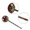 4 PCS Womens Hair Barrettes, Abstract Flowers Art Pattern Long Bobby Hair Pins for Girls, Stainless Steel Hair Clips Headwear Styling Tools Hair Accessories view 3