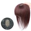 10x11cm Human Hair One Piece Light Cover White Hair for Woman Add Volume Straight Bangs Machine Made (Dark brown,30cm) view 2