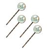 4 PCS Womens Hair Barrettes, White Daisies Flowers Long Bobby Hair Pins for Girls, Stainless Steel Hair Clips Headwear Styling Tools Hair Accessories view 1
