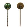 4 PCS Womens Hair Barrettes, Aesthetic Nature Floral Plant Green Tree of Life Long Bobby Hair Pins for Girls, Stainless Steel Hair Clips Headwear Styling Tools Hair Accessories view 2