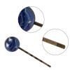 4 PCS Womens Hair Barrettes, Art Pattern Whales and Moon Blue Color Long Bobby Hair Pins for Girls, Stainless Steel Hair Clips Headwear Styling Tools Hair Accessories view 3