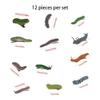 12 Simulated Caterpillar Hair Clips, Creative Featured Jewelry, Horror Spoof Hair Clips. Suitable for energetic little girls under 30 years old. view 4