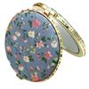 1Pc Round Pocket Folding Makeup Vintage Double Sides Floral Printed view 1
