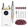 AIRSEE Professional Portable Nail Drill 35000RPM,Rechargeable Cordless Nail Drill for Manicure Salon Home, Eletric NALI E File for Acrylic Nails Gel Polishing Removing, EW4 White view 1