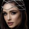 Crystal Headband For Head Cap Jewelry Women Headpiece Hair Accessories Wedding For Head Chain Luxury Hollow view 4