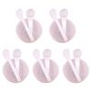 5 Sets Facial Mask Mixing Bowl with Spatula & Measuring Spoon Facemask Bowl Mud Mask Mixing Bowl DIY Skin Care Mixing Tool Kit for Lady Women Home Beauty Salon Use, White view 1