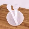 5 Sets Facial Mask Mixing Bowl with Spatula & Measuring Spoon Facemask Bowl Mud Mask Mixing Bowl DIY Skin Care Mixing Tool Kit for Lady Women Home Beauty Salon Use, White view 4