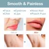 Eyebrow Facial Trimmer for Women - 2 in 1 Rechargeable Face Eye Brow Shaver - Face Remover Peach Fuzz Painless Facial Removal Built-in LED Light for Lips Arm Nose Hair Bikini Line Body (Pink) view 3
