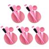 5 Sets Facial Mask Mixing Bowl with Spatula & Measuring Spoon & Brush Facemask Bowl Mud Mask Mixing Bowl DIY Skin Care Mixing Tool Kit for Lady Women Home Beauty Salon Use, Pink view 1