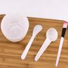 5 Sets Facial Mask Mixing Bowl with Spatula & Measuring Spoon & Brush Facemask Bowl Mud Mask Mixing Bowl DIY Skin Care Mixing Tool Kit for Lady Women Home Beauty Salon Use, White view 2