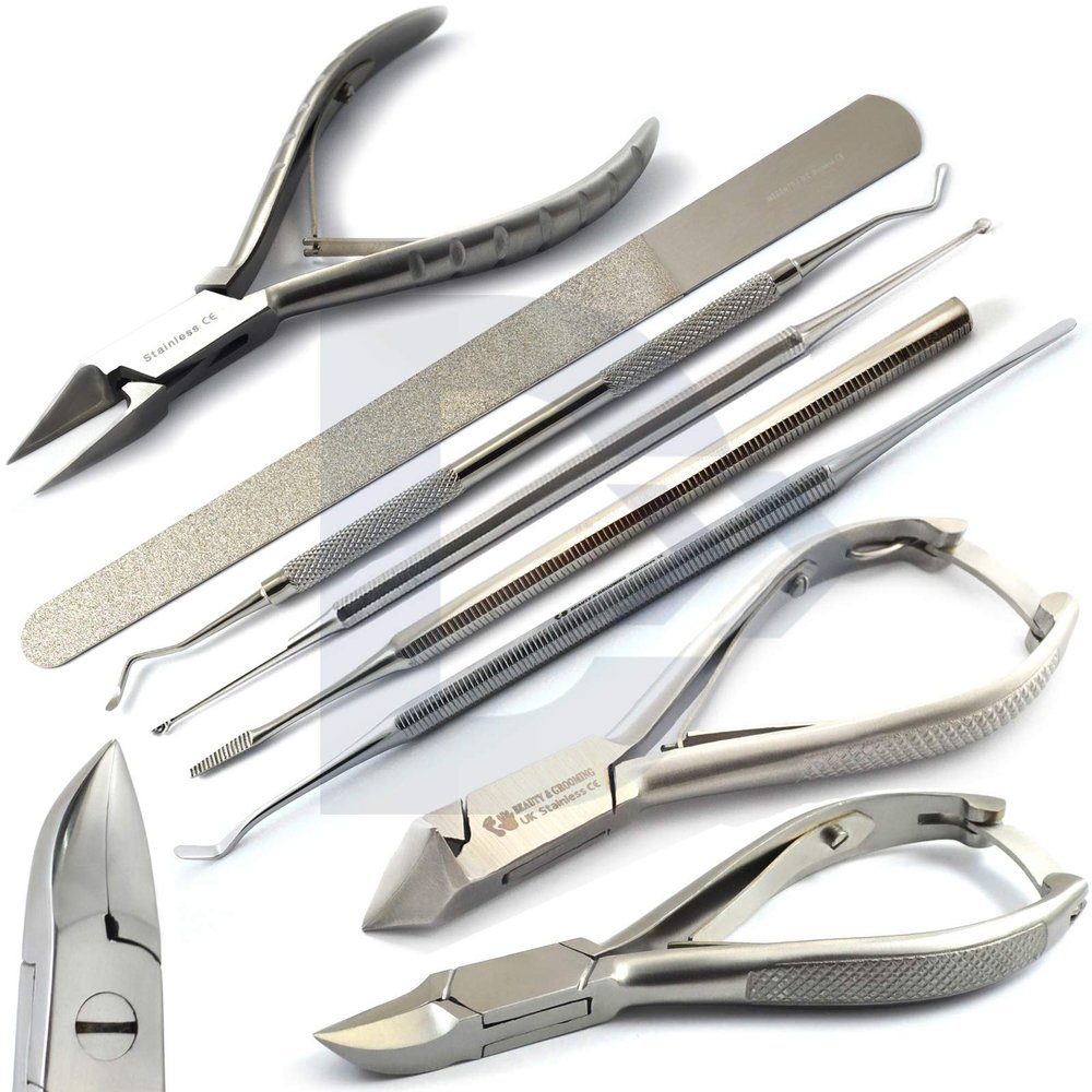 Chiropody Podiatry Tools Kit Heavy Duty Toenail Cutter Clipper Ingrown Curettes Podiatrist instruments