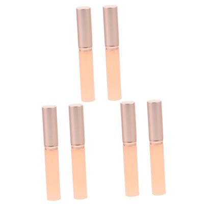 Didiseaon 6pcs Silicone Lip Brush Applicator for Lip Gloss and Lipstick Portable Makeup Tool Rounded Tips for Even Application Easy to Carry for Travel and Home Use