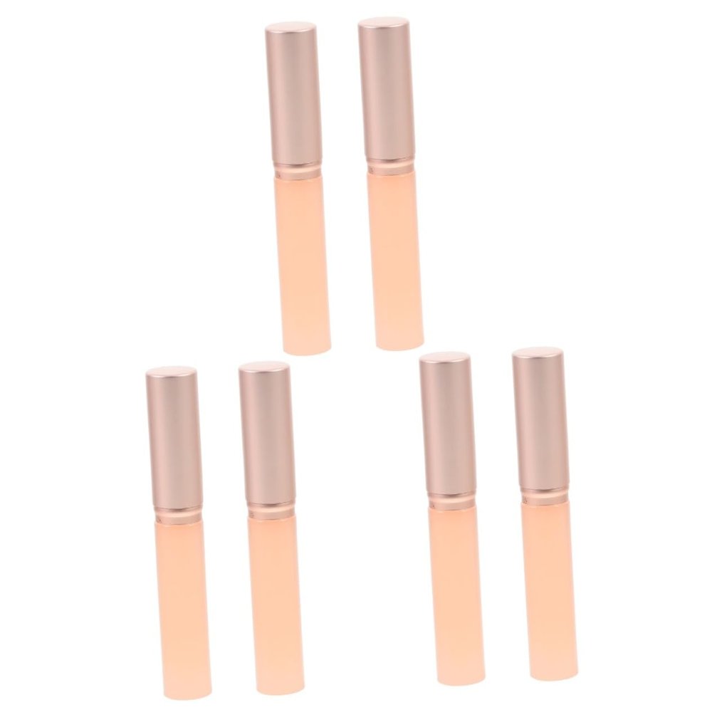 Didiseaon 6pcs Silicone Lip Brush Applicator for Lip Gloss and Lipstick Portable Makeup Tool Rounded Tips for Even Application Easy to Carry for Travel and Home Use