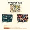 3Pcs Classic Forest Flower Fruit Makeup Bag Cosmetic Bags for Women, Abstract Botanical Travel Toiletry Bag, Thank You Anniversary Birthday Friendship Gifts for Women Girls Mom Friends Teacher view 2