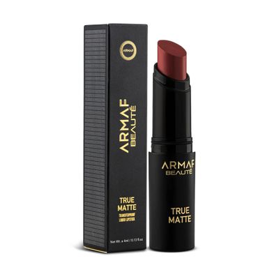 Armaf Beaut True Matte Bullet Lipstick - Lipstick For Women, Long Lasting, 4ml / 0.13 fl.oz | (Schon, Lipstick)