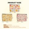 3pcs Colorful Flower Makeup Bag, Retro Botanical Flower Cosmetic Bag, Christmas Wedding Anniversary Birthday Friendship Gifts for Women Girls Best Friends Sister Bestie Grandma Travel Toiletry Bag view 2