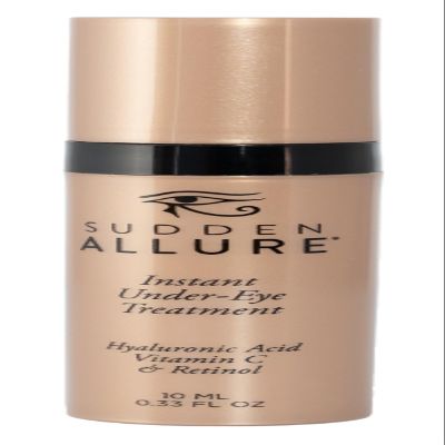 Sudden Allure Instant Under Eye Treatment Serum  Erase Under Eye Bags, Dark Circles, Wrinkles & Lift Sagging Eyes - Instantly Tighten & Firm - Reduce Eye Bags & Crows Feet | Made in USA (10 ml)