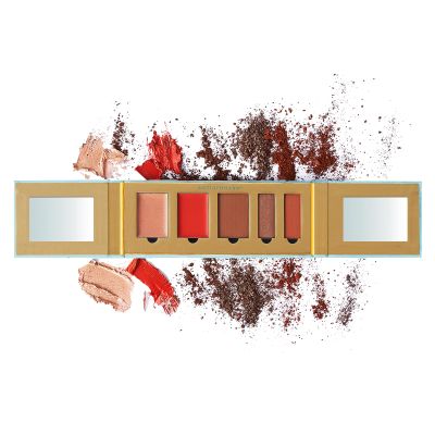 Artistboxxx Amalfi Polish & Glowww Palette  5-Piece Refillable Makeup Palette for Radiant Skin. Includes Highlighters, Blush, Contour & Eye Shadows - Blendable, Long-Lasting, Vegan & Cruelty-Free