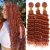 Habiliana Bundles Human Hair 18 20 22 Inch Deep Wave Orange Ginger Bundles 11A Unprocessed Brazilian Virgin Quick Weave Hair Extensions for Black Women view 1