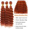 Habiliana Bundles Human Hair 18 20 22 Inch Deep Wave Orange Ginger Bundles 11A Unprocessed Brazilian Virgin Quick Weave Hair Extensions for Black Women view 4