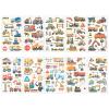 10 Sheets Cars and Trucks Temporary Tattoos for Kids, Mixed Styles Car Temporary Tattoos Construction Vehicle Tattoos for Kids Birthday Party Supplies Gift Bag Fillers view 1
