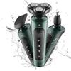ALQPPM Mens Electric Shaver Razor Beard Trimmer Rotary Shaver Cordless Sideburn Trimmer Nose Trimmer Wet Dry Shaver Waterproof USB Rechargeable 3 in 1 view 1