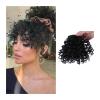 Bangs Hair Clip in Bangs Synthetic Fringe Curly Bangs Clips in Hairpieces Short Afro Curly Bangs Heat Resistant Soft Thick Front Fringe Hair Pieces Hair Extensions for Women Bangs Hair Clip(A) view 1
