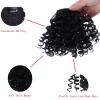 Bangs Hair Clip in Bangs Synthetic Fringe Curly Bangs Clips in Hairpieces Short Afro Curly Bangs Heat Resistant Soft Thick Front Fringe Hair Pieces Hair Extensions for Women Bangs Hair Clip(A) view 3
