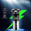 ALQPPM Electric Razor for Men's, 3 Head Electric Shaver for Men 3D Electric Razor Waterproof Beard Trimmer Cutter for Men Shaving Machine Recharge LED Display view 4